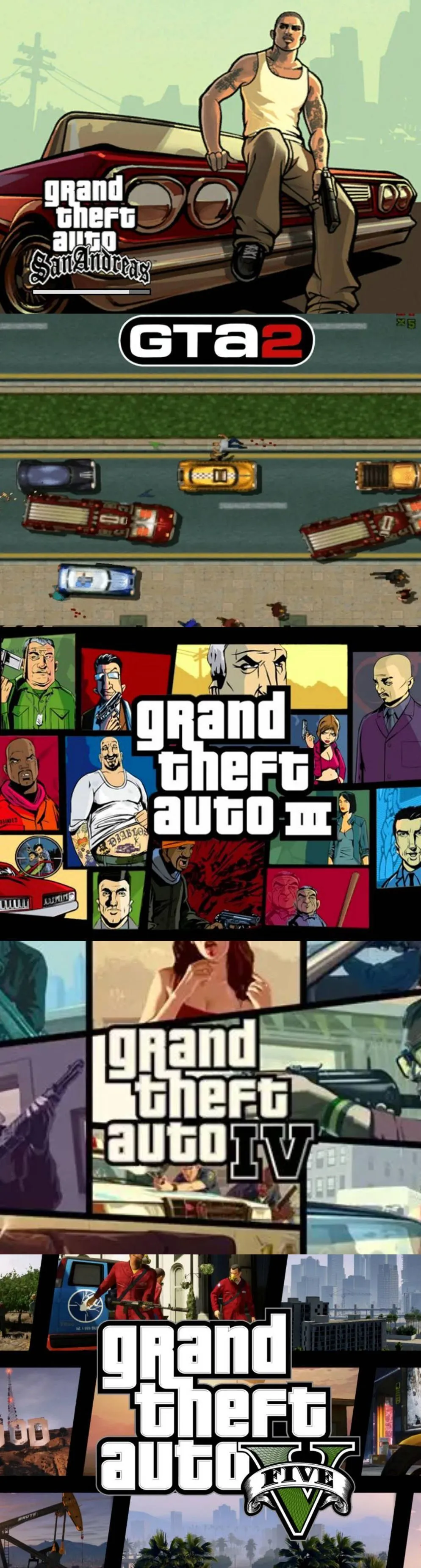 侠盗猎车GTA1-5全系列合集珍藏版